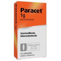Paracet 1 g stikkpiller