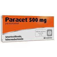 Paracet 500 mg tabletter - 20 stk
