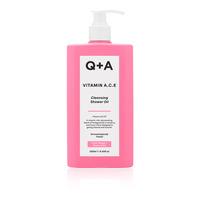 Q+A Vitamin A.C.E Cleansing Shower Oil - 250 ml.