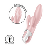 Satisfyer luftpumpe Bunny 3 Rose - 1 stk.