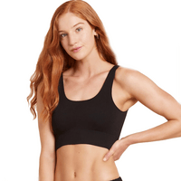 Boody Ribbed Seamless Bra Black - 1 stk - Middels