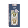 BIBS Colour Latex Rund Sage GLOW/Vanilla GLOW 2 pak - flere størrelser - Str. 1