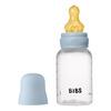 BIBS Baby Bottle Round Latex 150 ml Slow Flow Baby Blue - 1 stk.