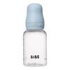 BIBS Baby Bottle Round Latex 150 ml Slow Flow Baby Blue - 1 stk.