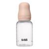 BIBS Baby Bottle Round Latex 150 ml Slow Flow Blush - 1 stk.