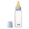 BIBS Baby Bottle Round Latex 270 ml Medium Flow Baby Blue - 1 stk.