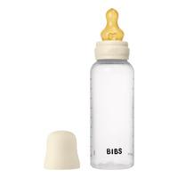 BIBS Baby Bottle Round Latex 270 ml Medium Flow Ivory - 1 stk.