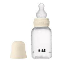 BIBS Baby Bottle Round Silicone 150 ml Slow Flow Ivory - 1 stk.