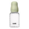 BIBS Baby Bottle Round Silicone 150 ml Slow Flow Sage - 1 stk.