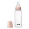 BIBS Babyflaske rund silikon 270 ml Medium Flow Blush - 1 stk.
