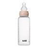 BIBS Babyflaske rund silikon 270 ml Medium Flow Blush - 1 stk.