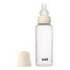 BIBS Babyflaske rund silikon 270 ml Medium Flow Ivory - 1 stk.