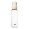 BIBS Babyflaske rund silikon 270 ml Medium Flow Ivory - 1 stk.