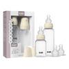 BIBS Grow and Flow Baby Bottle Round Silicone Set 150 ml / 270 ml Ivory - 2 stk.
