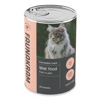 Faunakram våtfôr til katt, fisk - 415 g.