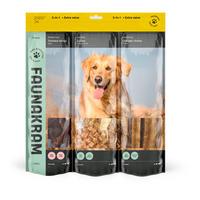 Faunakram hundesnacks 3in1 m. kylling, and & torsk, valuepack - 600 g.