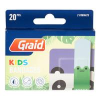 Graid Kids Plaster Panda & Krokodille - 20 stk