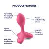 Satisfyer Game Changer Vibration Anal Plug - Pink