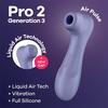 Satisfyer Pro 2 Generation 3 Klitoris Stimulator - Lilla