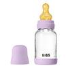 BIBS Glass Boheme Babyflaske Rund lateks 120 ml. Slow Flow Violet Sky - 1 stk.