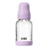 BIBS Glass Boheme Babyflaske Rund lateks 120 ml. Slow Flow Violet Sky - 1 stk.