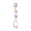 BIBS Glass Boheme Babyflaske Rund lateks 120 ml. Slow Flow Violet Sky - 1 stk.
