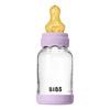 BIBS Glass Boheme Babyflaske Rund lateks 120 ml. Slow Flow Violet Sky - 1 stk.