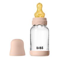 BIBS Glass Boheme Baby Bottle Round Latex 120 ml. Slow Flow Blush - 1 stk.
