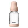 BIBS Glass Boheme Babyflaske Rund lateks 120 ml. Slow Flow Blush - 1 stk.