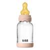 BIBS Glass Boheme Babyflaske Rund lateks 120 ml. Slow Flow Blush - 1 stk.