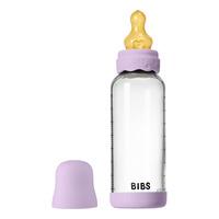 BIBS Glass Boheme Baby Bottle Round Latex 240 ml. Medium Flow Violet Sky - 1 stk.