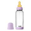 BIBS Glass Boheme Babyflaske Rund lateks 240 ml. Medium Flow Violet Sky - 1 stk.