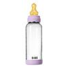 BIBS Glass Boheme Babyflaske Rund lateks 240 ml. Medium Flow Violet Sky - 1 stk.