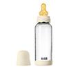 BIBS Glass Boheme Babyflaske Rund lateks 240 ml. Medium Flow Ivory - 1 stk.
