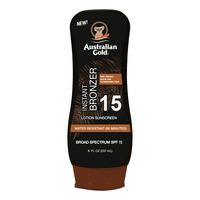 Australian Gold Lotion Sunscreen with bronzer SPF15 - 237 ml.