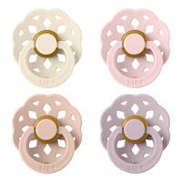 BIBS Boheme Latex Ivory/Blush/Blossom/Dusky Lilac 4 pak - Flere størrelser