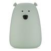 Rabbit & Friends oppladbart nattlys bjørn stor oppladbar salviegrønn - 1 stk.