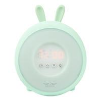 Rabbit & Friends Wakeup Lampe m. Vekkerklokke Grønn - 1 stk.