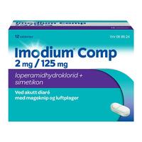 Imodium Comp tab 2/125mg - 12 tabl.