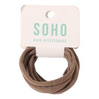 SOHO Alena Hårstrikker Brun - 6 stk.