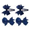 SOHO Ayla Bow hårspenner Denim - 4 stk.