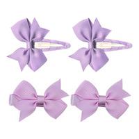 SOHO Ayla Sløyfe Hårspenner Light Lavender - 4 stk.