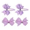 SOHO Ayla Bow Hårspenner Lys Lavendel - 4 stk.