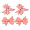 SOHO Ayla Bow hårspenner Peach - 4 stk.