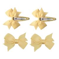 SOHO Ayla Sløyfe Hårspenner Sunglow - 4 stk.