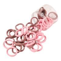 SOHO Julie Hårstrikker Lyserosa/Brun - 25 stk.