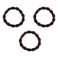 SOHO Karoline Hårstrikker Mørkebrun - 3 stk.