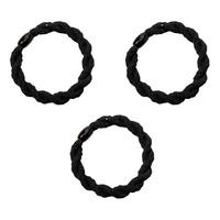 SOHO Karoline Hårstrikker Svart - 3 stk.