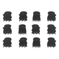 SOHO Lucca Mini Hårklemmer Svart - 12 stk.