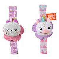 Bright Starts Bite-rangle-armbånd m. enhjørning og lama - 2 stk.